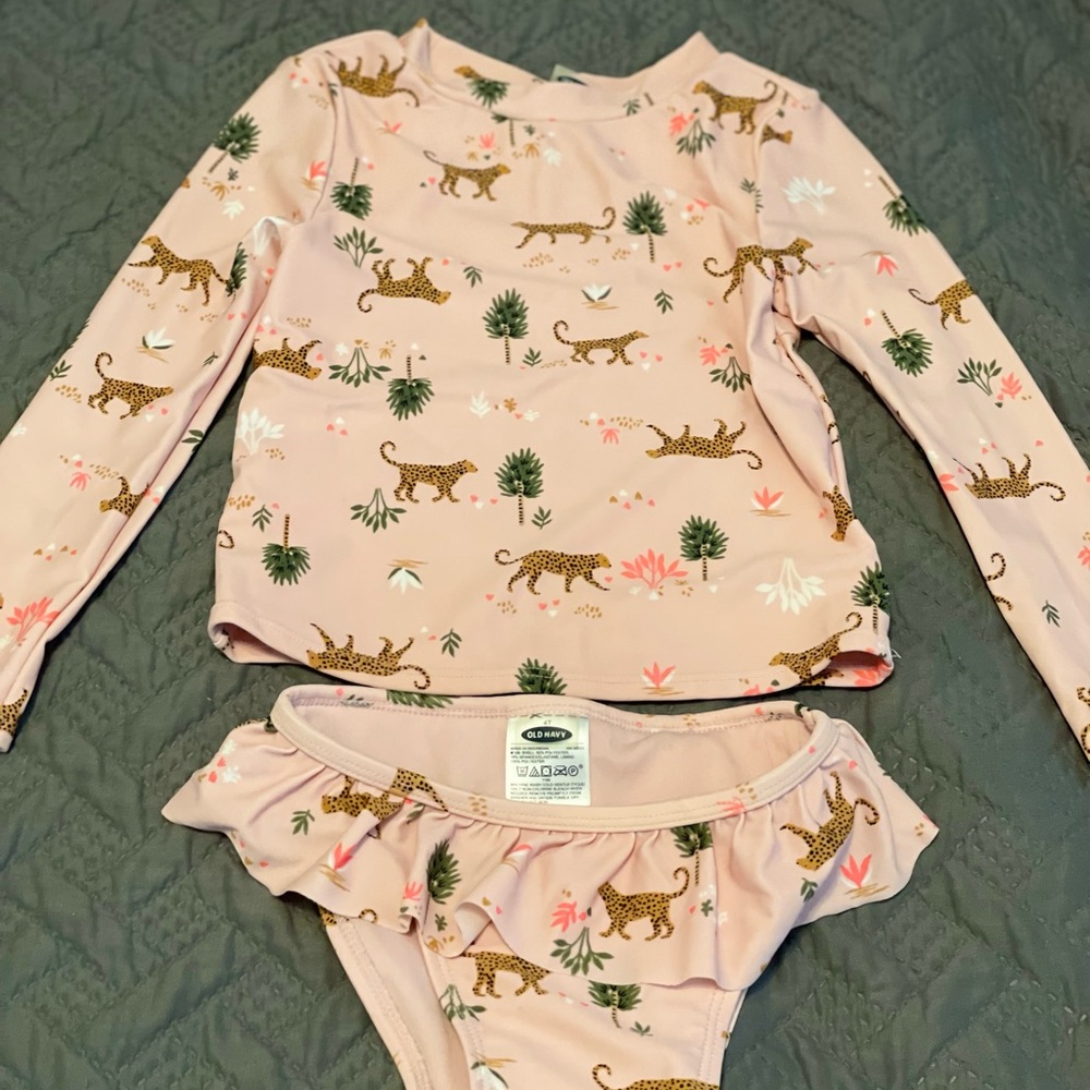 Cute toddlers 2 piece swimsuit